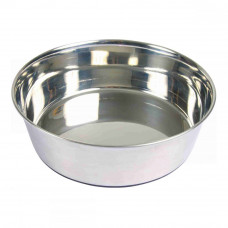 Trixie Rubber Bottom Chrome Bowl