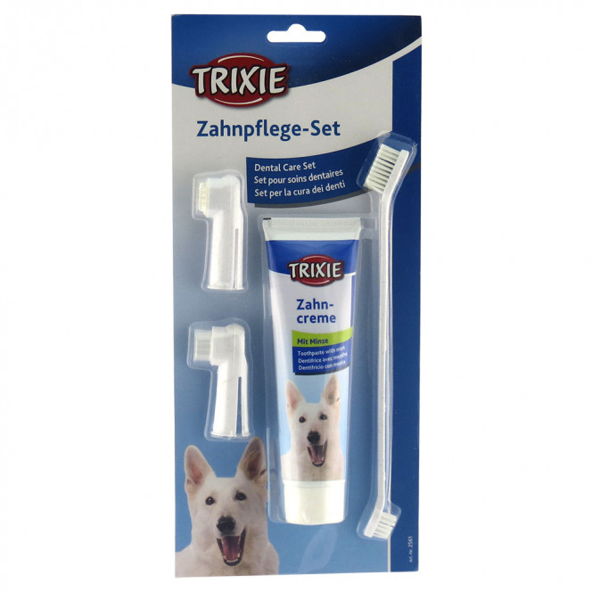 Trixie 2561 Dental Care Set Dog Teeth Cleaning Kit