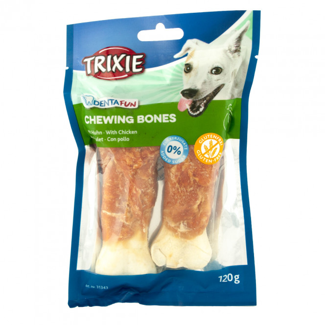 Treats for dogs Trixie 31343 Denta Fun Chewing Bones Bone with chicken fillet