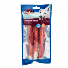 Trixie 31373 Denta Fun Chewing Rolls Dog Treats with Duck