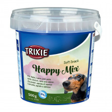 Trixie Soft Snack Happy Mix Dog Treat with Lamb, Salmon and Chicken (Bucket)