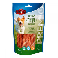 Trixie 31536 Premio Omega Stripes Dog Treats with Chicken