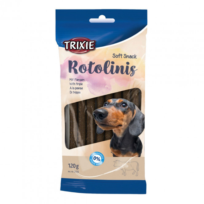 Trixie Soft Snack Rotolinis Treats for dogs sticks with stomach