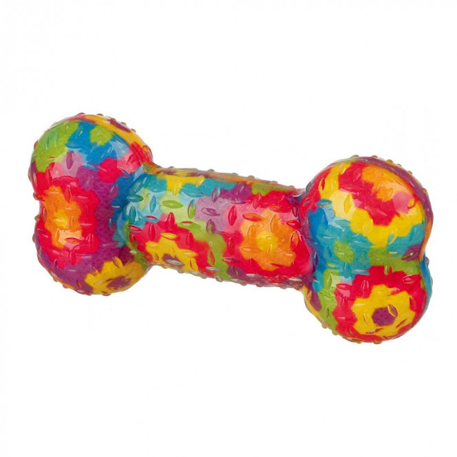 Toy for dogs Trixie 33671 Flower bone with squeaker