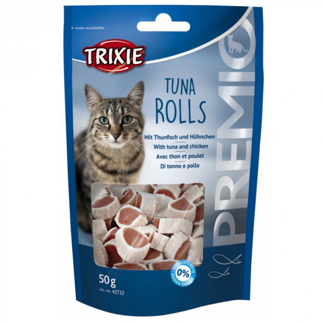 Лакомства для кошек Trixie 42732 Premio Tune Rolls с тунцом и мясом птицы