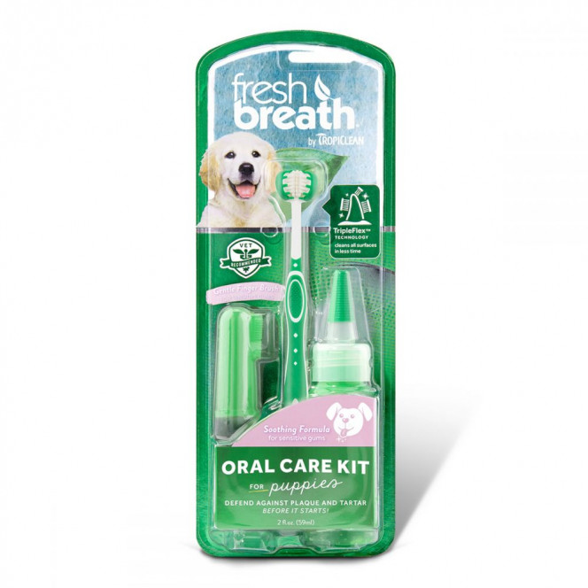 TropiClean Oral Care Kit for Puppies Набор для чистки зубов щенкам