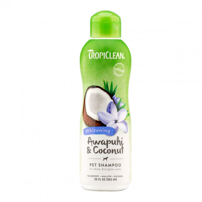 TropiClean Whitening Awapuhi & Coconut Shampoo Shampoo for light coat dogs and cats