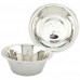 UniZoo Chrome Embossed Dog Bowl Paw