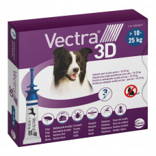 Vectra 3D (Vectra 3D) Drops on the withers for dogs weighing from 10 to 25 kg (3.6 ml)