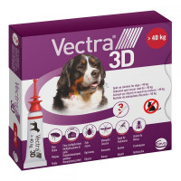 Vectra 3D (Vectra 3D) Drops on the withers for dogs weighing from 40 to 65 kg (8.0 ml)