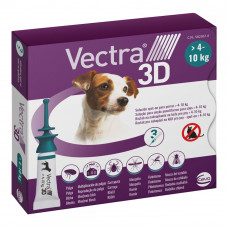 Vectra 3D (Vectra 3D) Drops on the withers for dogs weighing from 4 to 10 kg (1.6 ml)