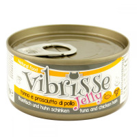 Vibrisse tuna & chicken ham in jelly Canned food for cats with tuna and chicken ham in jelly