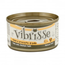 Vibrisse tuna & chicken ham Canned cat food with tuna and chicken ham