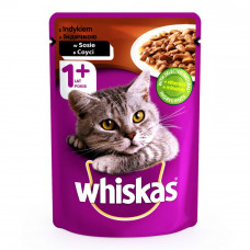 Whiskas 100 gr canned cat food with turkey in sauce