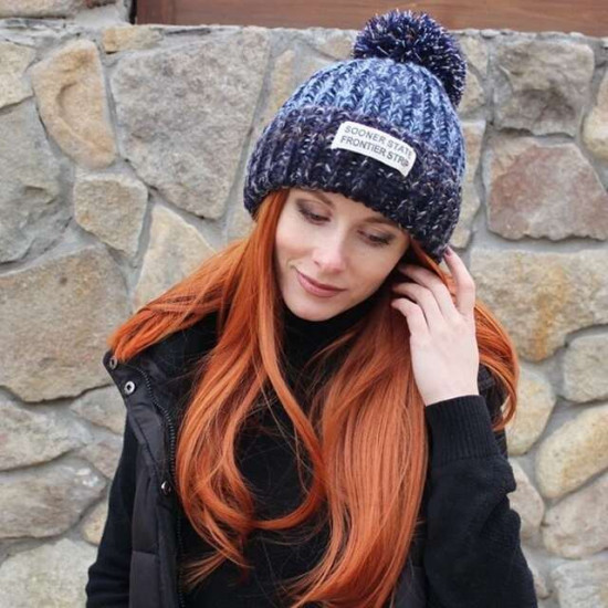 Winter Sooner knitted hat with balabol